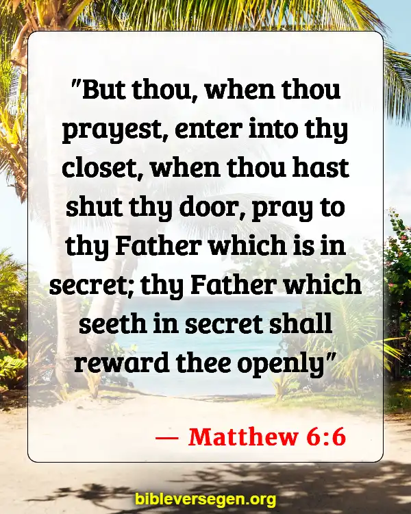 Bible Verses About Praying Over Food (Matthew 6:6)