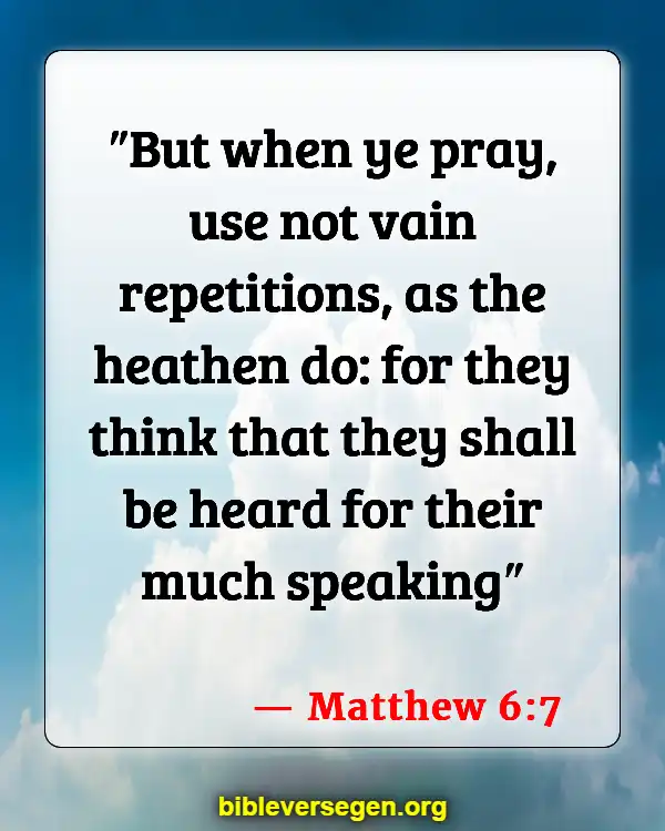 Bible Verses About Impure Thoughts (Matthew 6:7)