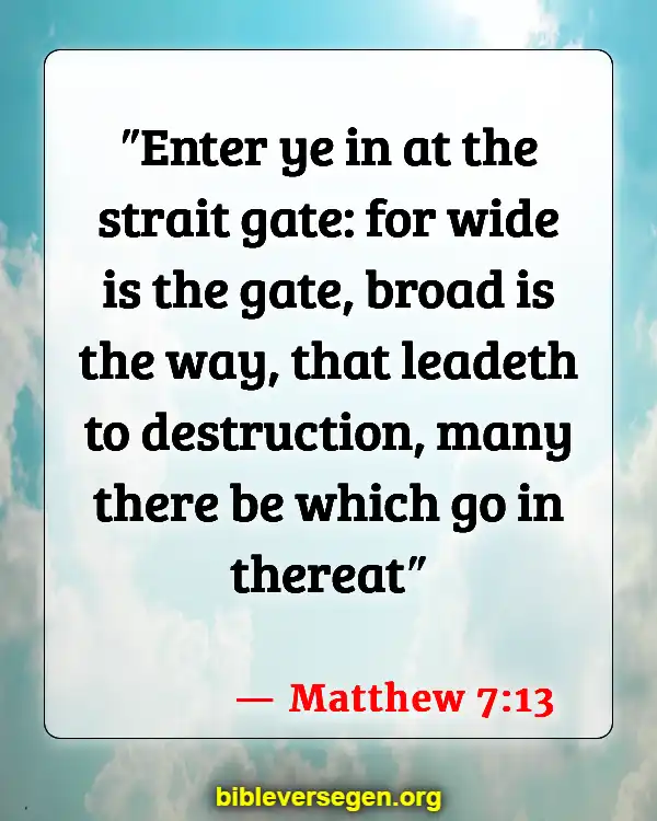 Bible Verses About Golden Rule (Matthew 7:13)