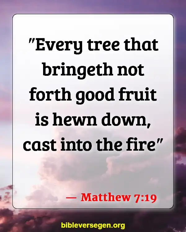 Bible Verses About Agriculture (Matthew 7:19)