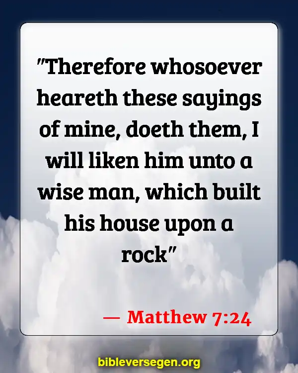 Bible Verses About Listening To Music (Matthew 7:24)