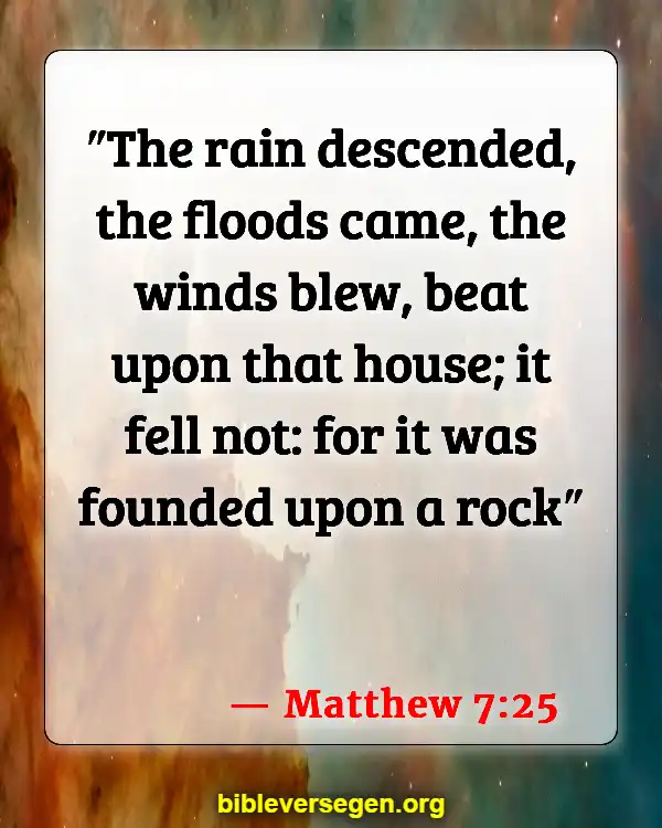 Bible Verses About Strong Winds (Matthew 7:25)