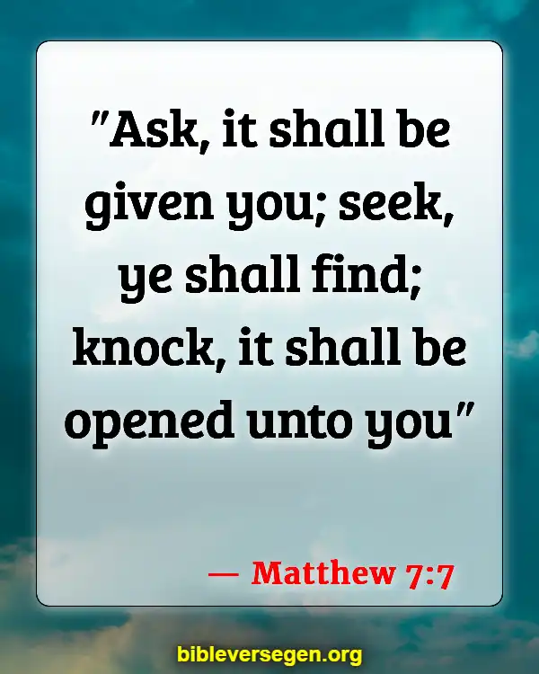 Bible Verses About Problem Solving (Matthew 7:7)