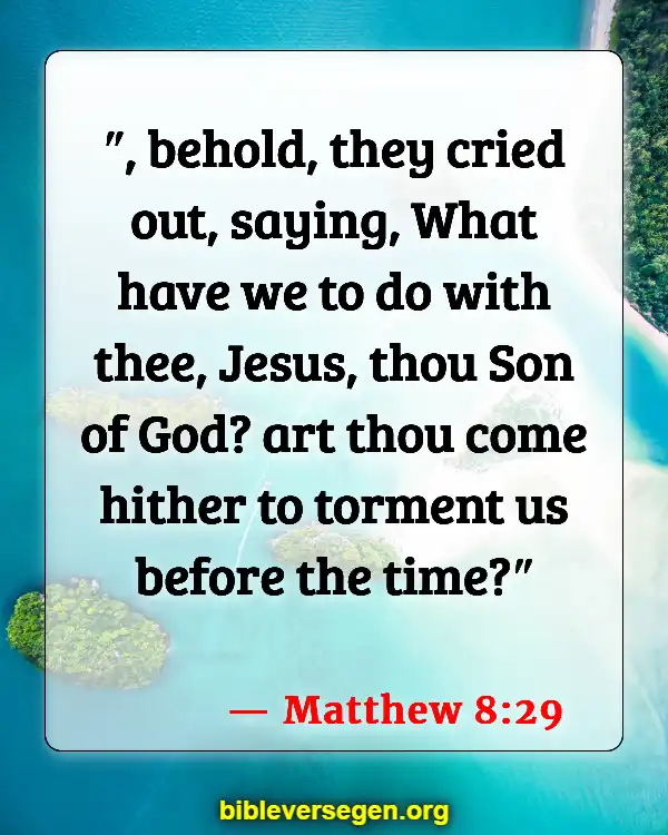 Bible Verses About Angels (Matthew 8:29)