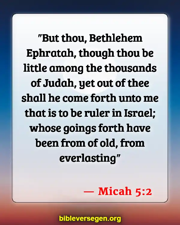 Bible Verses About Jesus Return (Micah 5:2)