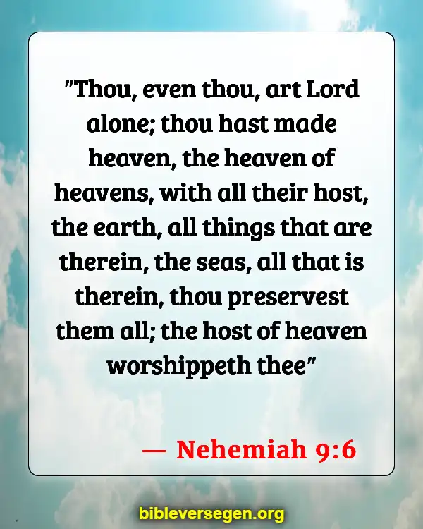 Bible Verses About Angels (Nehemiah 9:6)
