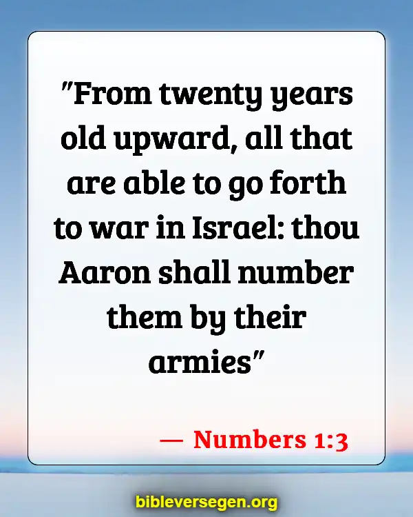 Bible Verses About Sermon On The Mount (Numbers 1:3)