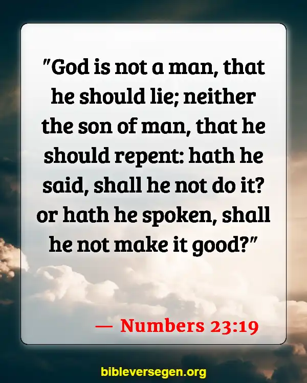 Bible Verses About Dealing With A Liar (Numbers 23:19)