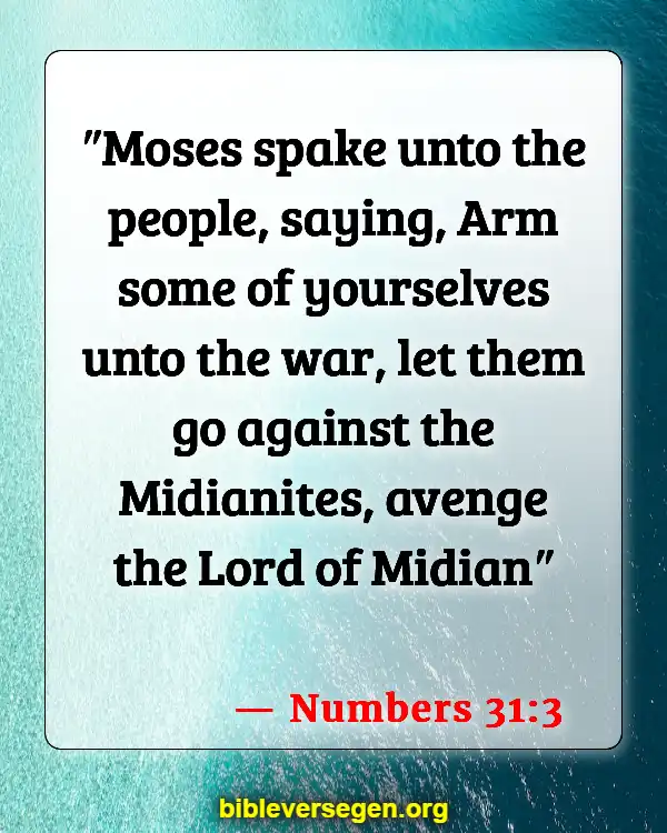 Bible Verses About Sermon On The Mount (Numbers 31:3)