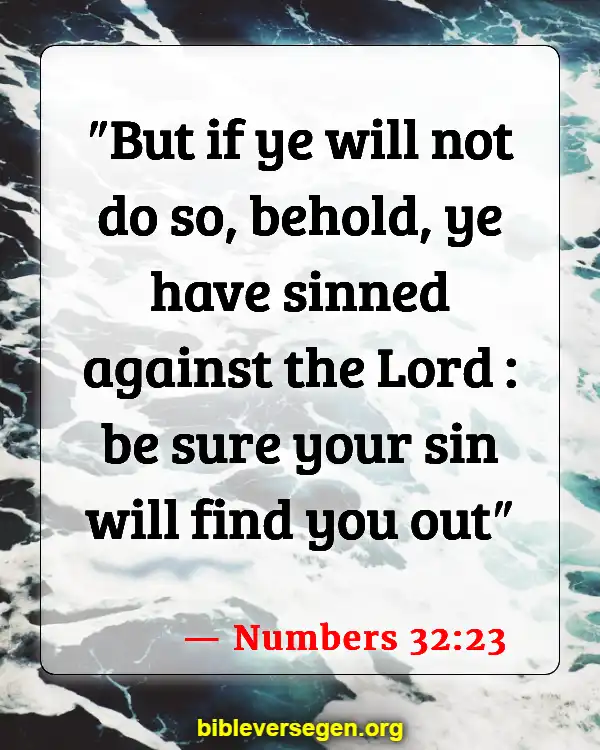 Bible Verses About Responsible (Numbers 32:23)