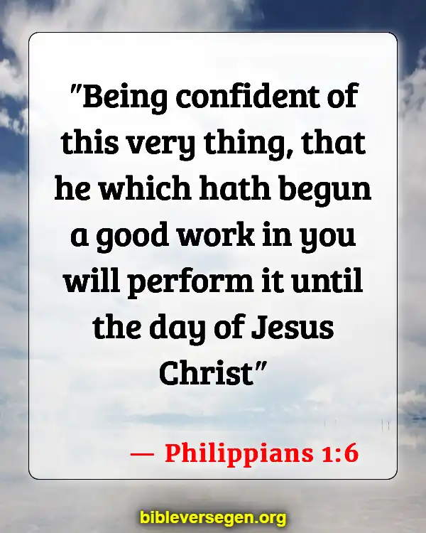 Bible Verses About Being A Perfect Christian (Philippians 1:6)