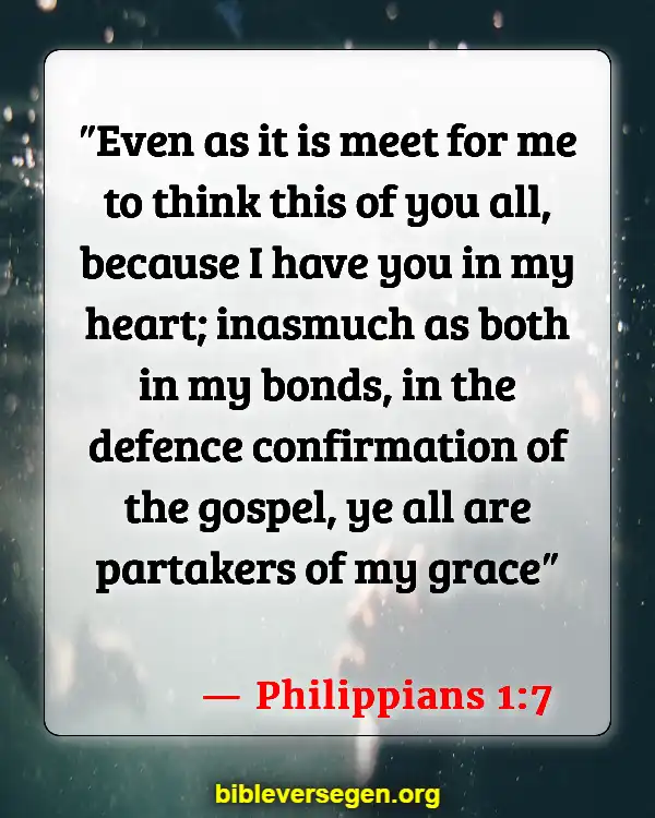 Bible Verses About Chain Letters (Philippians 1:7)