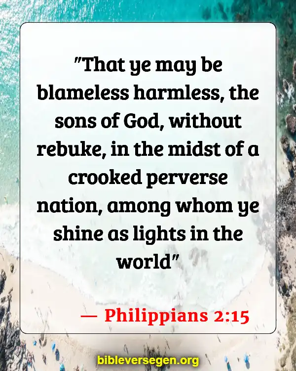 Bible Verses About Being A Light (Philippians 2:15)