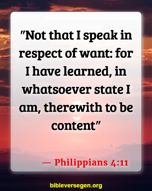 Bible Verses About Balancing (Philippians 4:11)