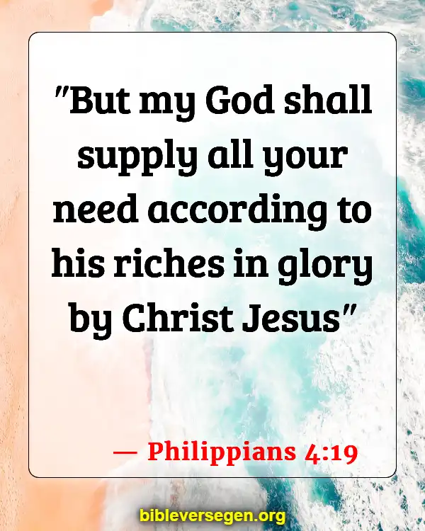 Bible Verses About Healthy Lifestyle (Philippians 4:19)