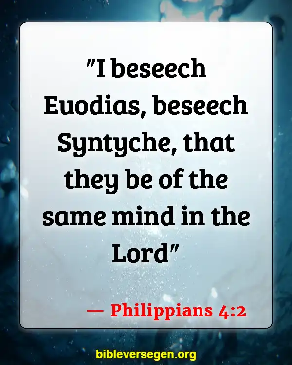 Bible Verses About Impure Thoughts (Philippians 4:2)