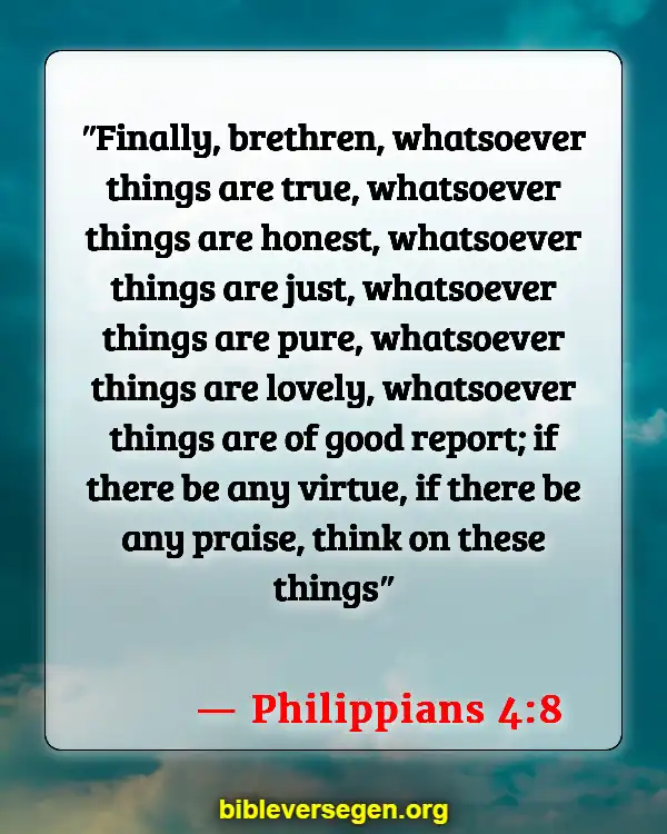 Bible Verses About Impure Thoughts (Philippians 4:8)