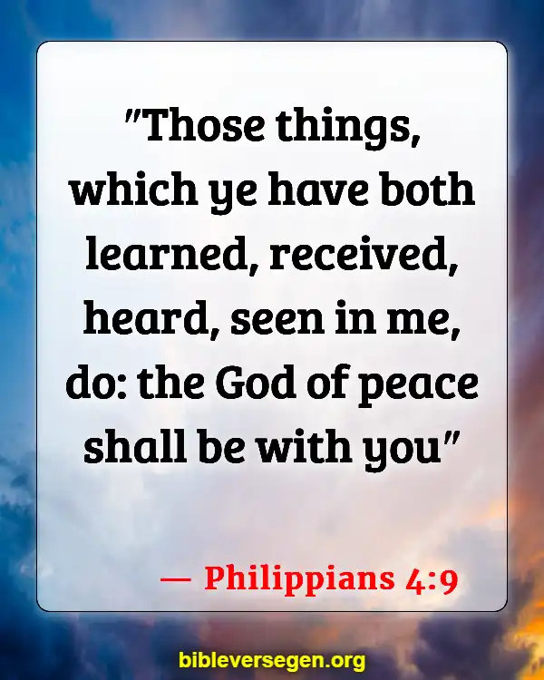 Bible Verses About Lessons (Philippians 4:9)
