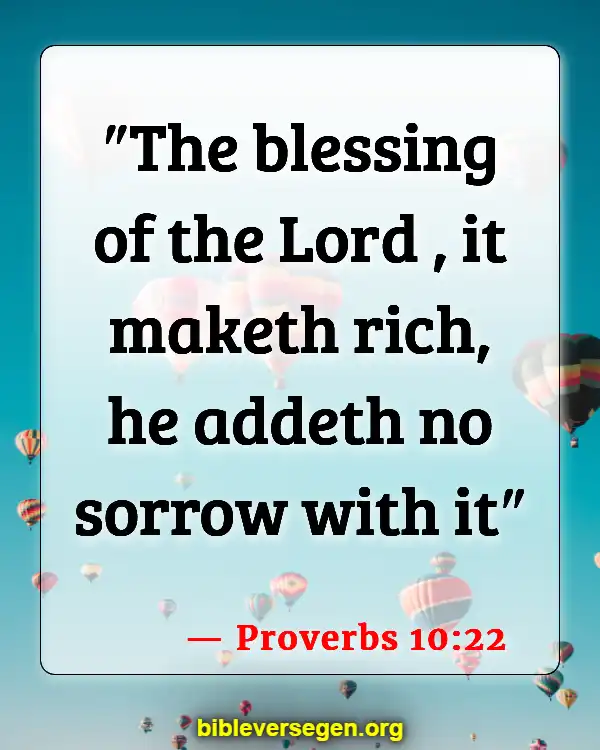 Bible Verses About Counting Your Blessings (Proverbs 10:22)