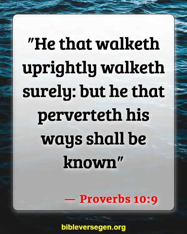 Bible Verses About Virtues (Proverbs 10:9)