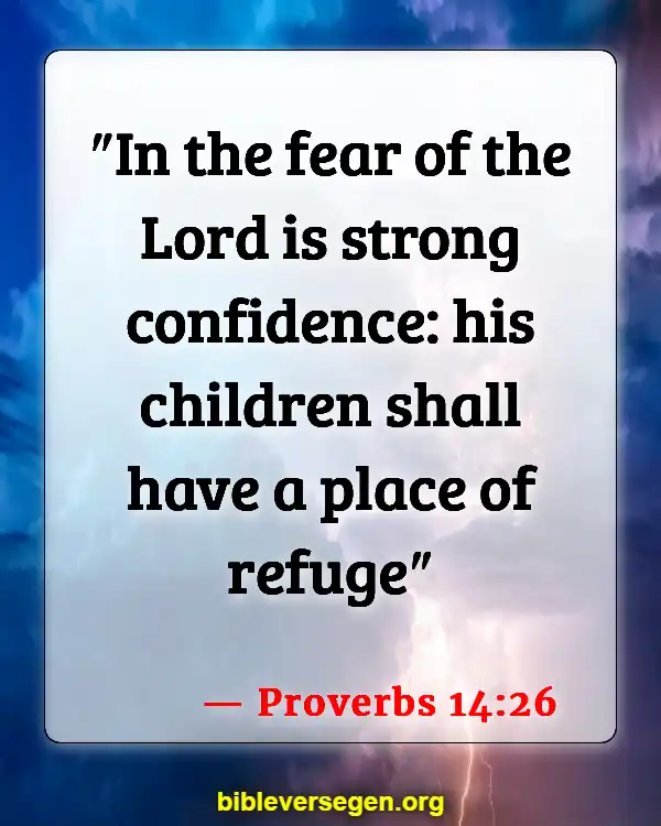 Bible Verses About Children And Prayer (Proverbs 14:26)