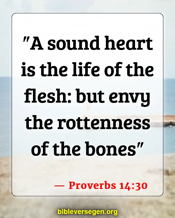 Bible Verses About Good Health (Proverbs 14:30)