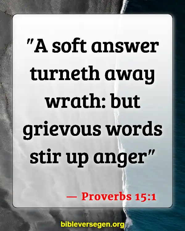 Bible Verses About Apology (Proverbs 15:1)