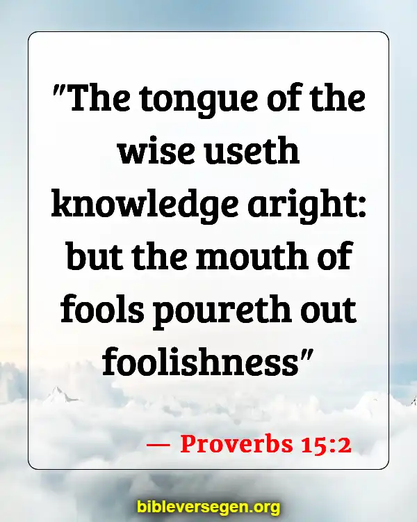 Bible Verses About Seven Spirits (Proverbs 15:2)