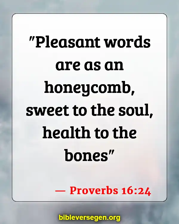 Bible Verses About Praying Over Food (Proverbs 16:24)