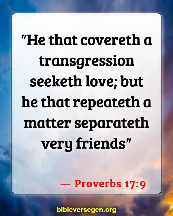 Bible Verses About Character Assassination (Proverbs 17:9)