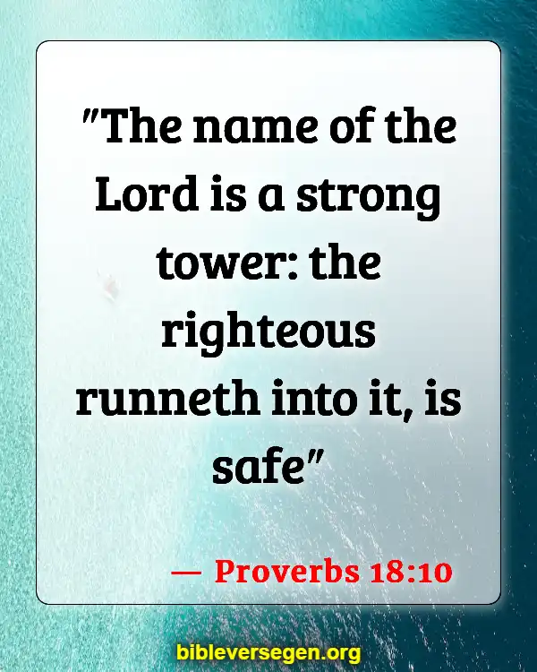 Bible Verses About Problem Solving (Proverbs 18:10)