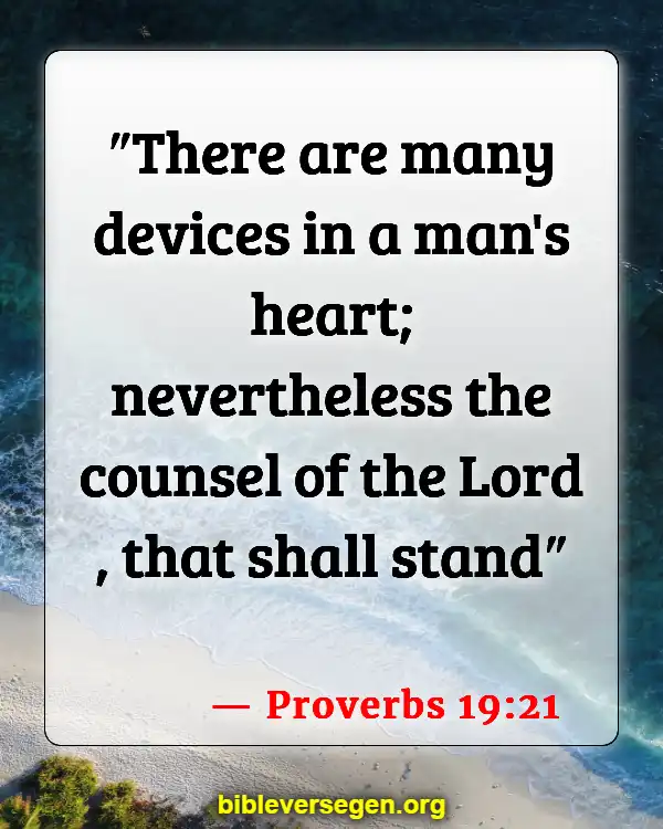 Bible Verses About Schedules (Proverbs 19:21)