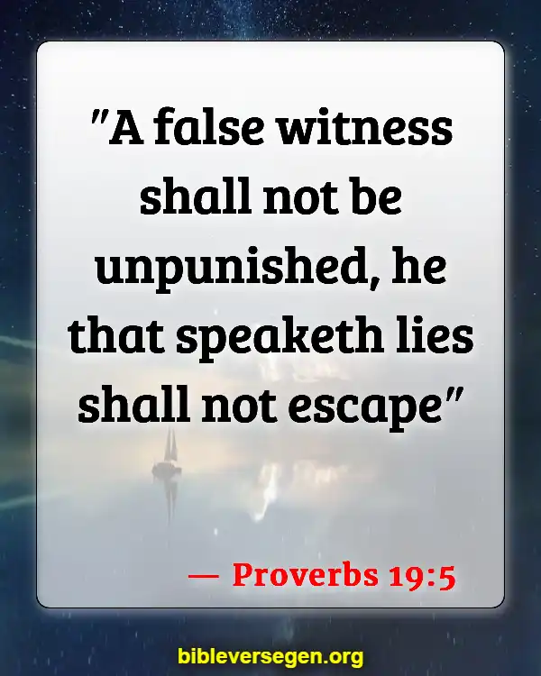 Bible Verses About Dealing With A Liar (Proverbs 19:5)