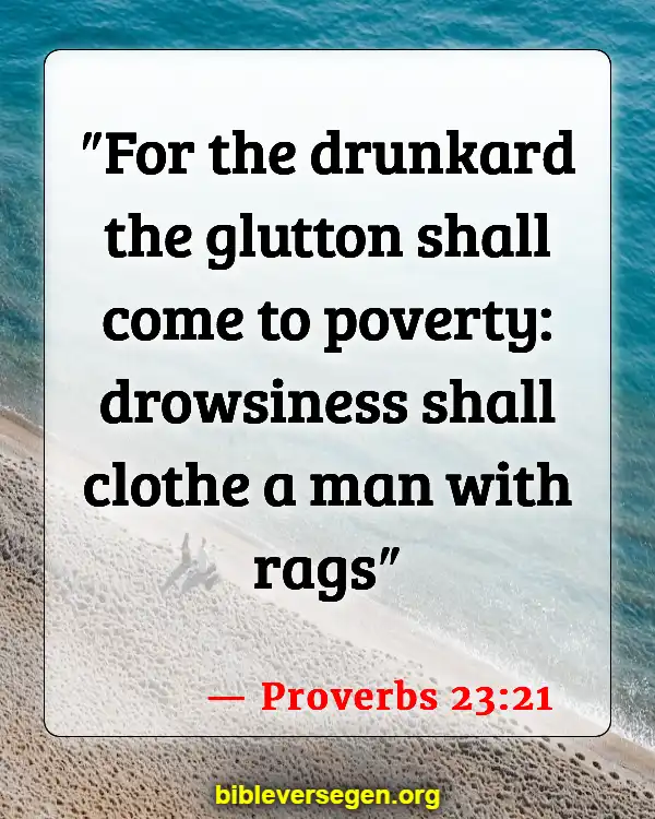 Bible Verses About Keeping Healthy (Proverbs 23:21)