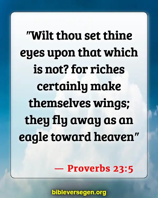 Bible Verses About Riches (Proverbs 23:5)