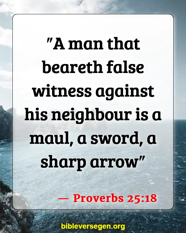 Bible Verses About Dealing With A Liar (Proverbs 25:18)