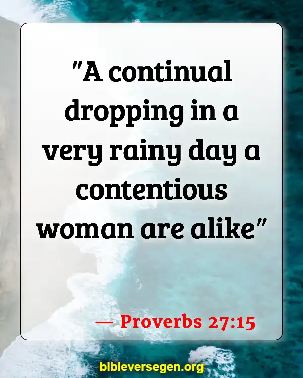 Bible Verses About Virtuous Woman (Proverbs 27:15)