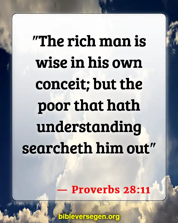 Bible Verses About Riches (Proverbs 28:11)