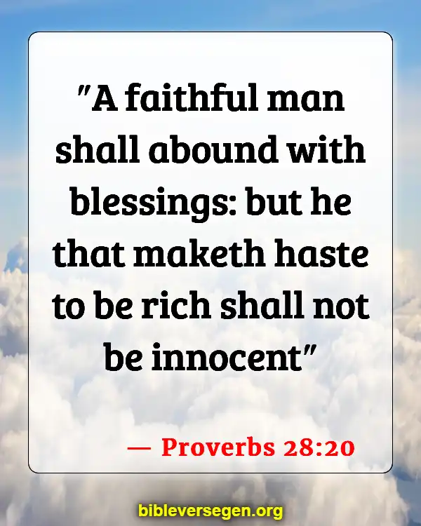 Bible Verses About Riches (Proverbs 28:20)