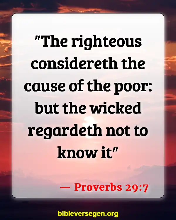 Bible Verses About Care For The Sick (Proverbs 29:7)