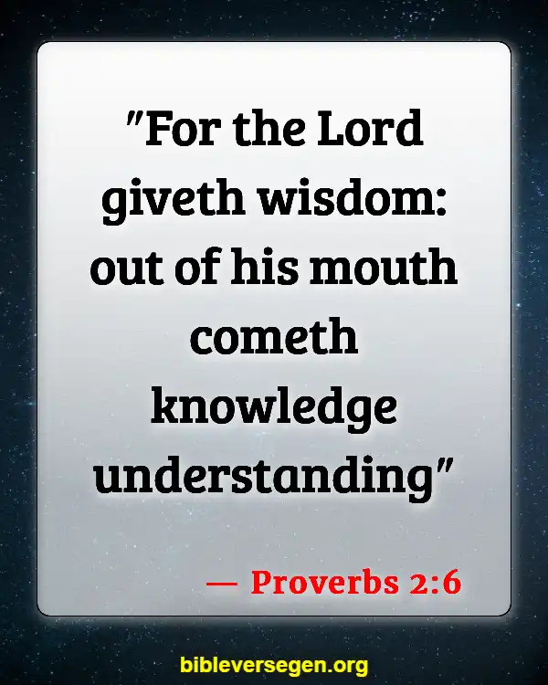 Bible Verses About Children And Prayer (Proverbs 2:6)