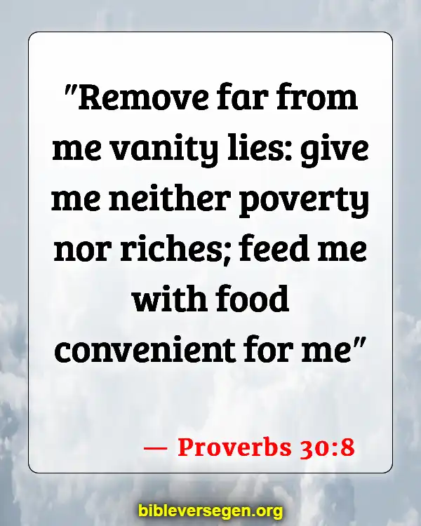 Bible Verses About What To Eat (Proverbs 30:8)