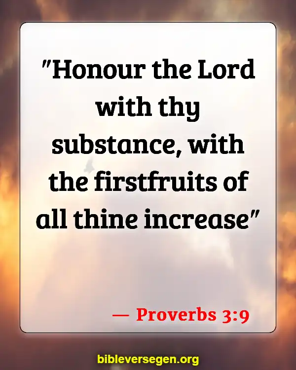 Bible Verses About Health And Fitness (Proverbs 3:9)
