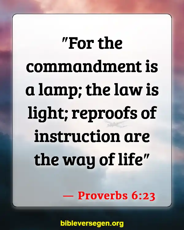 Bible Verses About Being A Light (Proverbs 6:23)