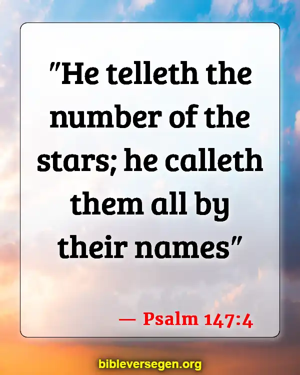 Bible Verses About The Red Moon (Psalm 147:4)