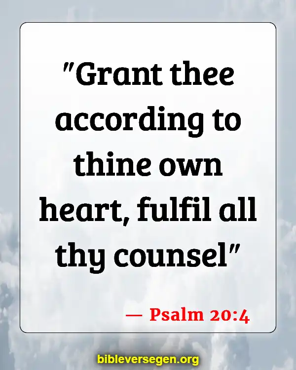 Bible Verses About Counting Your Blessings (Psalm 20:4)
