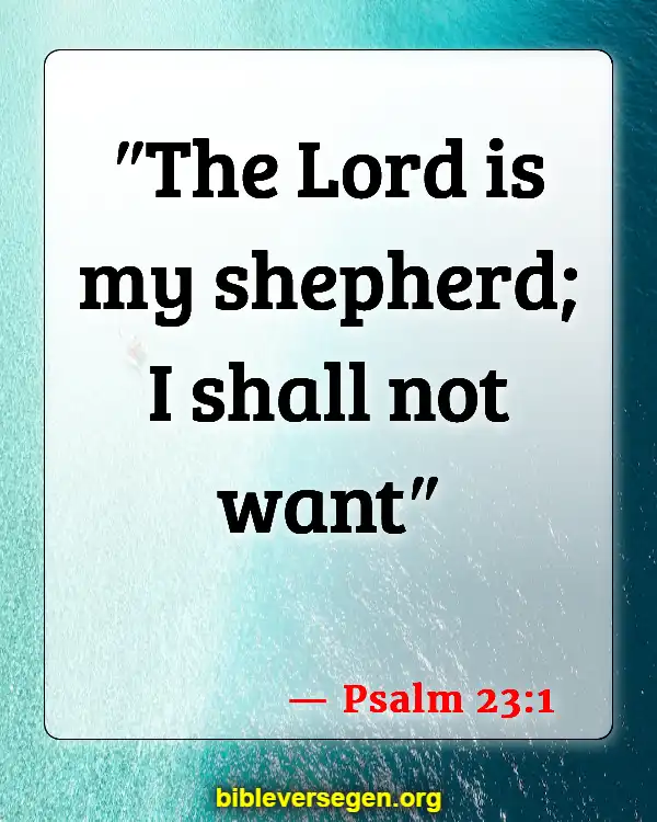 Bible Verses About Daily Life (Psalm 23:1)