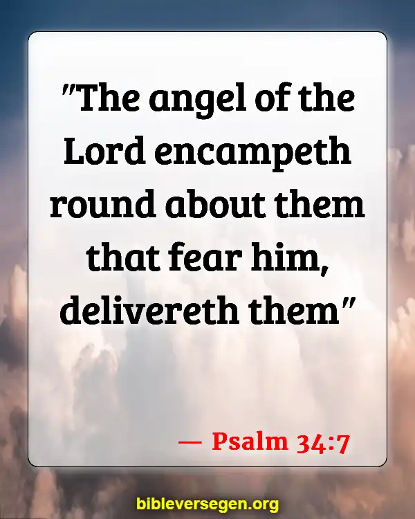 Bible Verses About Angels (Psalm 34:7)