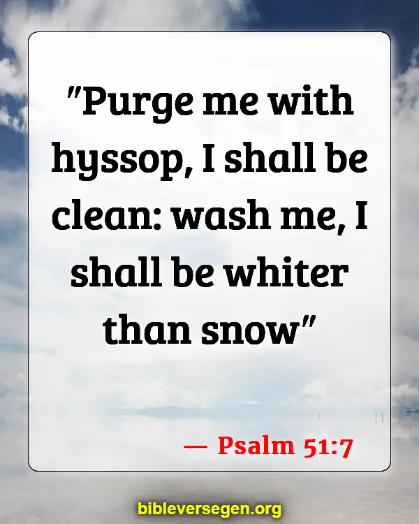 Bible Verses About Clean House (Psalm 51:7)