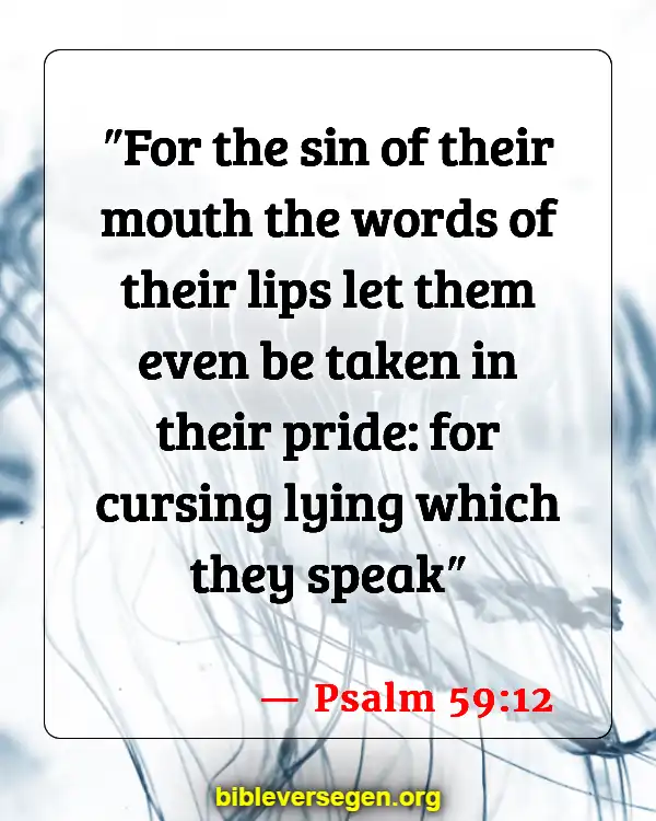 Bible Verses About Dealing With A Liar (Psalm 59:12)